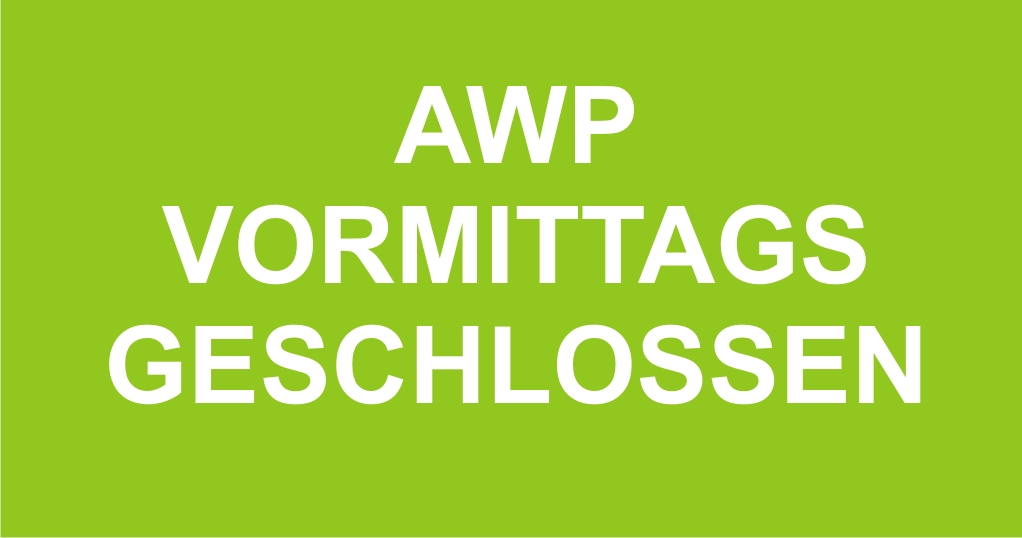 AWP am 18. Oktober vormittags geschlossen
