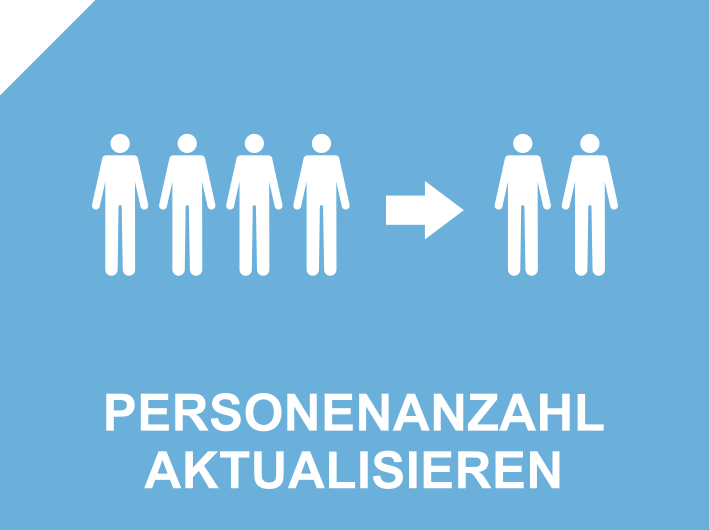 Personenanzahl aktualisieren