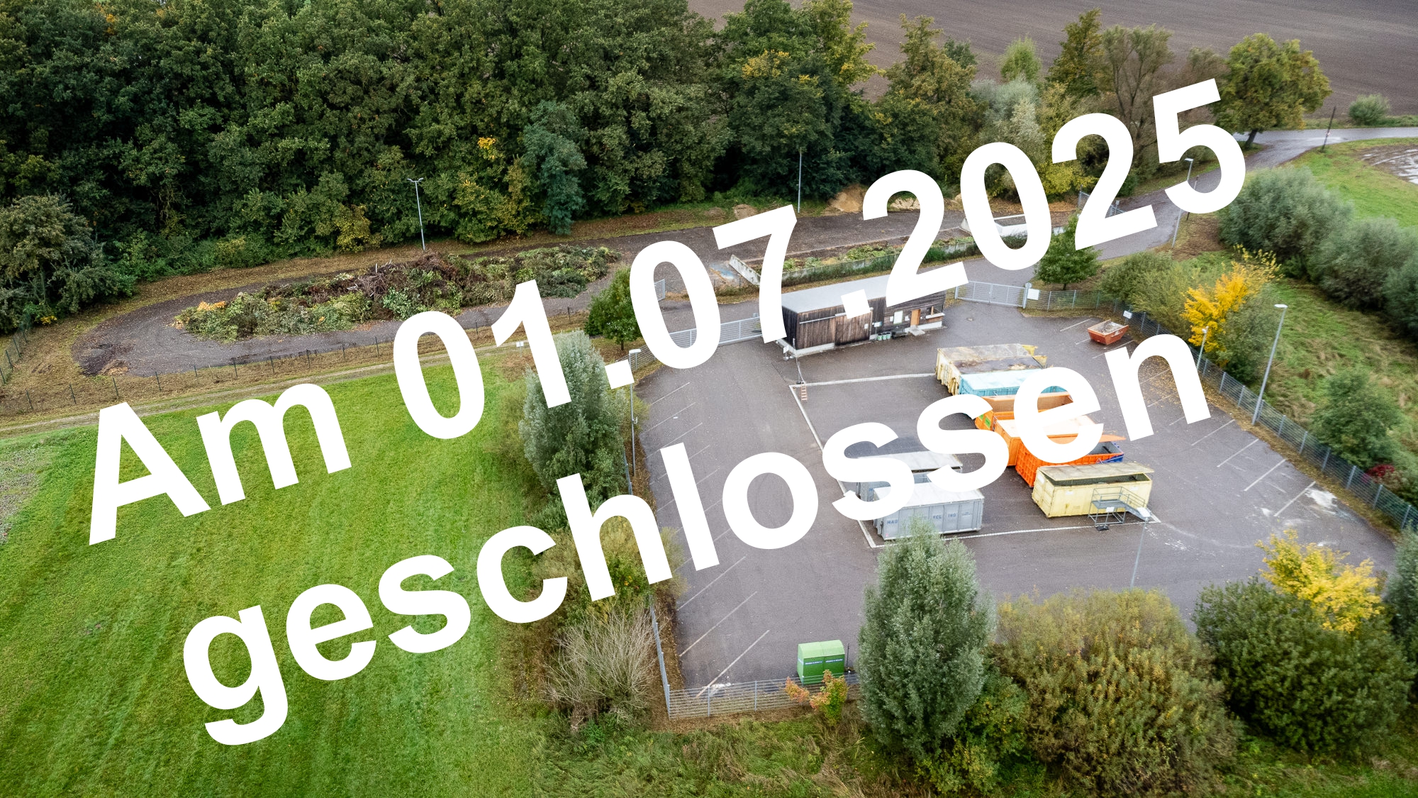 WSH Baar-Ebenhausen am 01.07.25 geschlossen